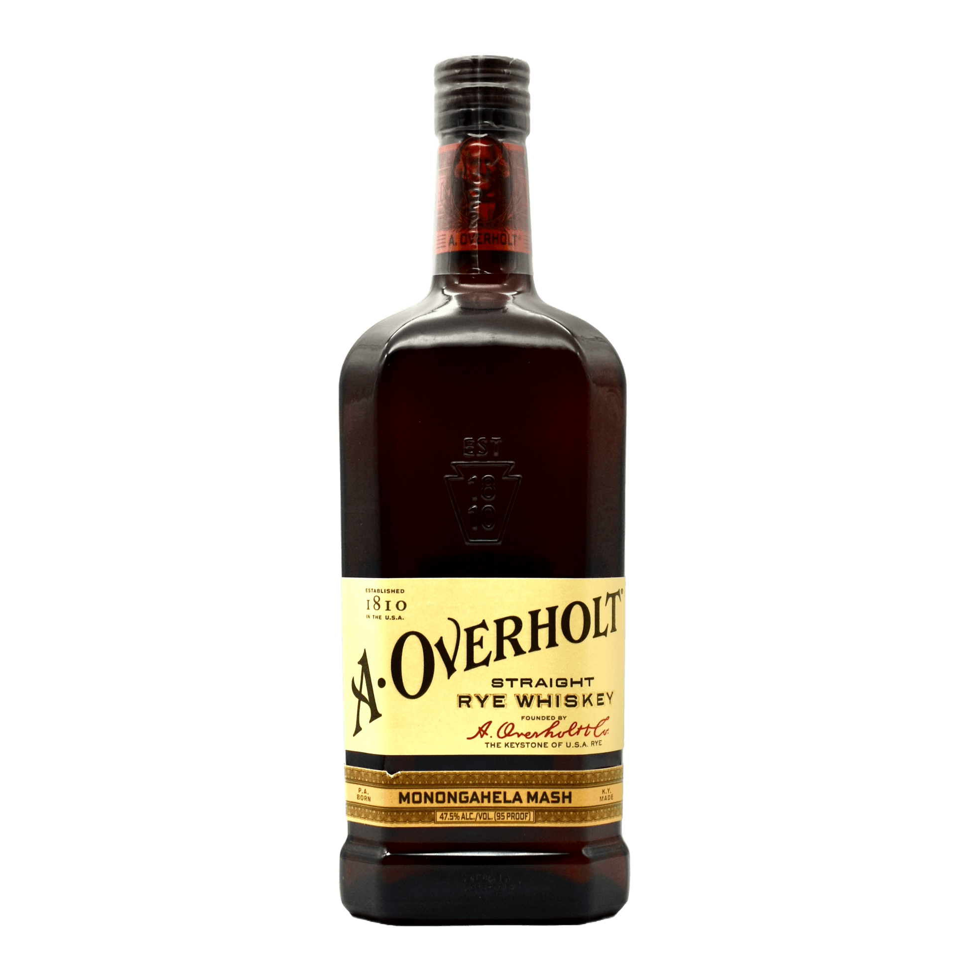 A. OVERHOLT 'MONONGAHELA MASH' 4-YEAR RYE 750ML