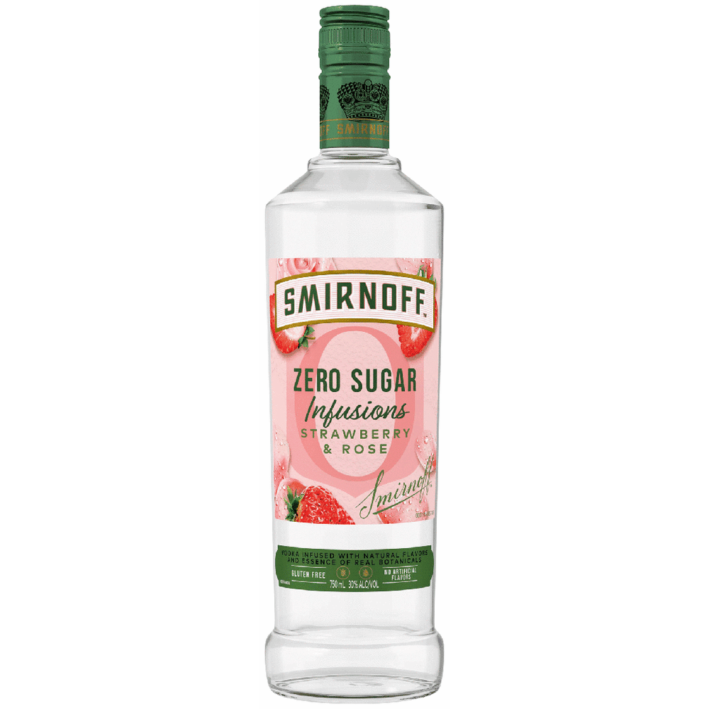 Smirnoff 'Zero Sugar' Strawberry Rose 750ML