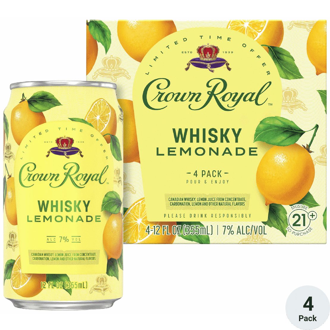 Crown Royal Lemonade Single 355ML